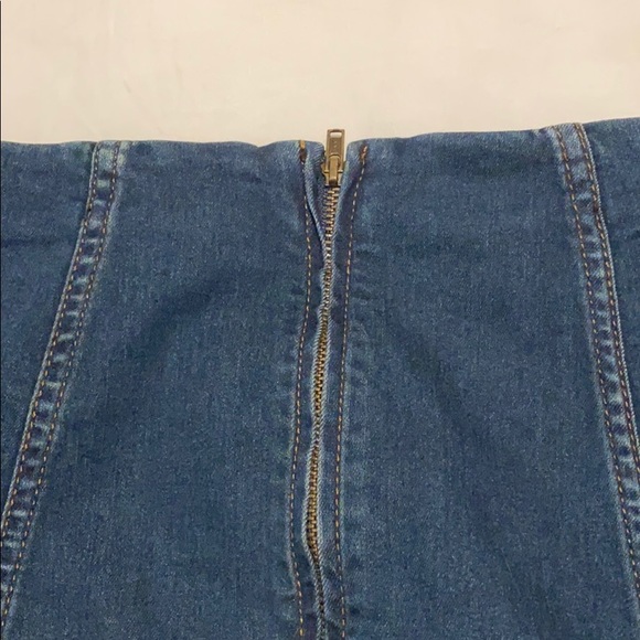 Free people size 0 Jean miniskirt - Picture 5 of 6
